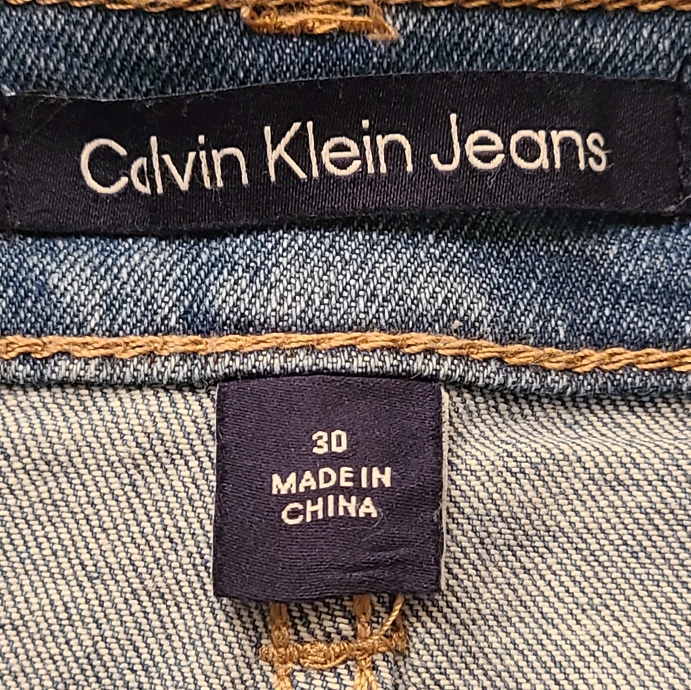 NWOT Calvin Klein blue jean skirt size 30 - Picture 10 of 13